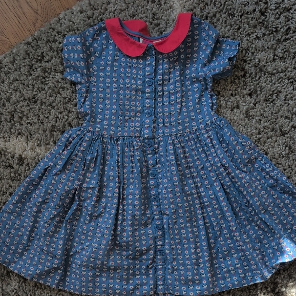 Blue and Red Kids Dress